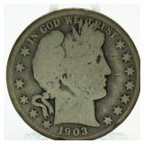 1903-O Barber Silver Half Dollar