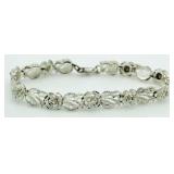 Diamond Cut Sterling Silver Designer Bracelet