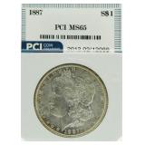 1887 MS65 Morgan Silver Dollar