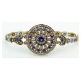 Beautiful 11.44 ct Amethyst Wagon Wheel Bracelet