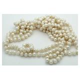 Genuine 96" Freshwater Pearl Necklace