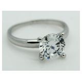 Brilliant 2.00 ct White Topaz Solitaire Ring