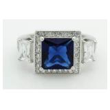 Princess Cut 2.50 ct Sapphire Designer Ring