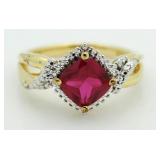 Ruby & Diamond Dinner Ring