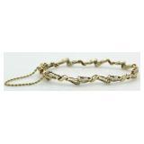 14kt Gold Stunning 4.00 ct Diamond Bracelet