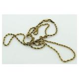 14kt Gold 18" Rope Necklace