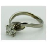 14kt Gold Brilliant 1/2 ct Diamond Solitaire Ring