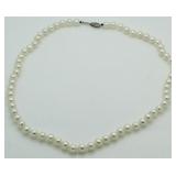 14kt Gold Genuine Pearl Necklace