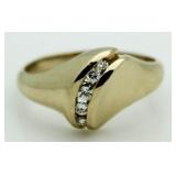 14kt Gold Diamond Journey Ring