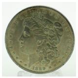 1889 AU Morgan Silver Dollar