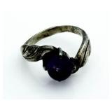 Cabechon Amethyst Estate Ring