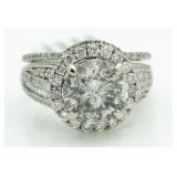 14kt Gold Brilliant 4.60 ct Diamond Bridal Set