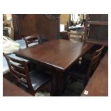 Standard Cherry Counter Height Table & 4