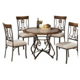 Ashley 314 Round Table & 4 Chairs