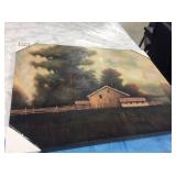 Authentic Barn Canvas Painting