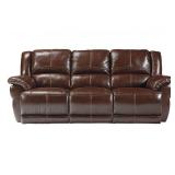 Ashley U743 Leather Power Reclining Sofa