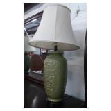 Ashley Green Floral Ceramic Lamps