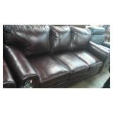 Simmons Brown Sofa & Loveseat