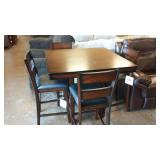 Standard Dark Cherry Counterheight Table & 4