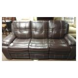 Elements Leather Power Reclining Sofa