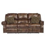 Ashley U780 Leather Reclining Sofa & Love