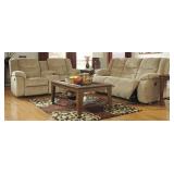 Ashley 920 Sand Reclining Sofa And Love