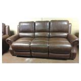 Elements Power Reclining Leather Sofa & Love