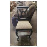 Distressed Black Bar Stools