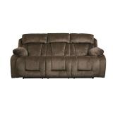 Ashley 865 Chocolate Reclining Sofa