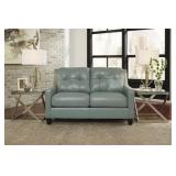 Ashley 591 Sky LEATHER love seat