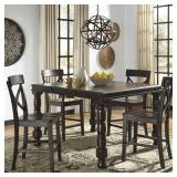 Ashley d657 bar table & 4 bar stools