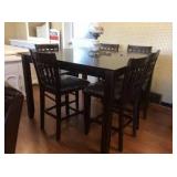 US2161 Table & 6 bar stools