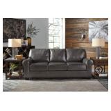 Ashley 980 Gray LEATHER Sofa & Love Seat