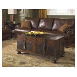 Ashley t753 Storage Coffee Trunk Style Table