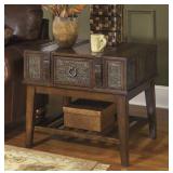 Ashley t753 Trunk Style End Table