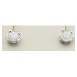 Brilliant 1/2 ct Diamond Solitaire Earrings