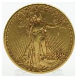 1910 St. Gaudens $20 Gold Piece