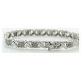 Beautiful 1.00 ct Diamond Heart Bracelet