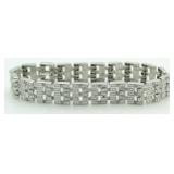 Panther Link 1.00 ct Diamond Tennis Bracelet