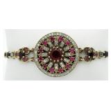 Stunning 11.44 ct Ruby Wagon Wheel Bracelet