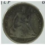 1859-O Seated Liberty Silver Half Dollar