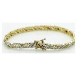 Wavelink Diamond Accent Tennis Bracelet