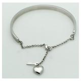 Heart & Key Cuff Fashion Bracelet