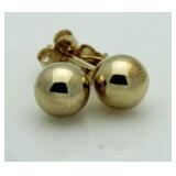 14kt Gold Ball Earrings