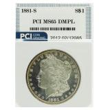 1881-S MS65 DMPL Morgan Silver Dollar