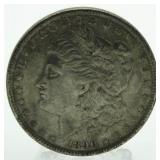 1890 AU Morgan Silver Dollar