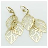 24kt GP Large Designer Earrings