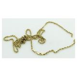 14kt Gold 30" Rope Necklace (AS-IS)