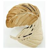 Large Leaf Cuff Fashion Bracelet