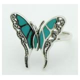 Beautiful Turquoise Butterfly Ring